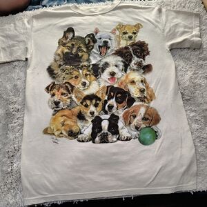 Graphic Puppy Pack Tee - White
